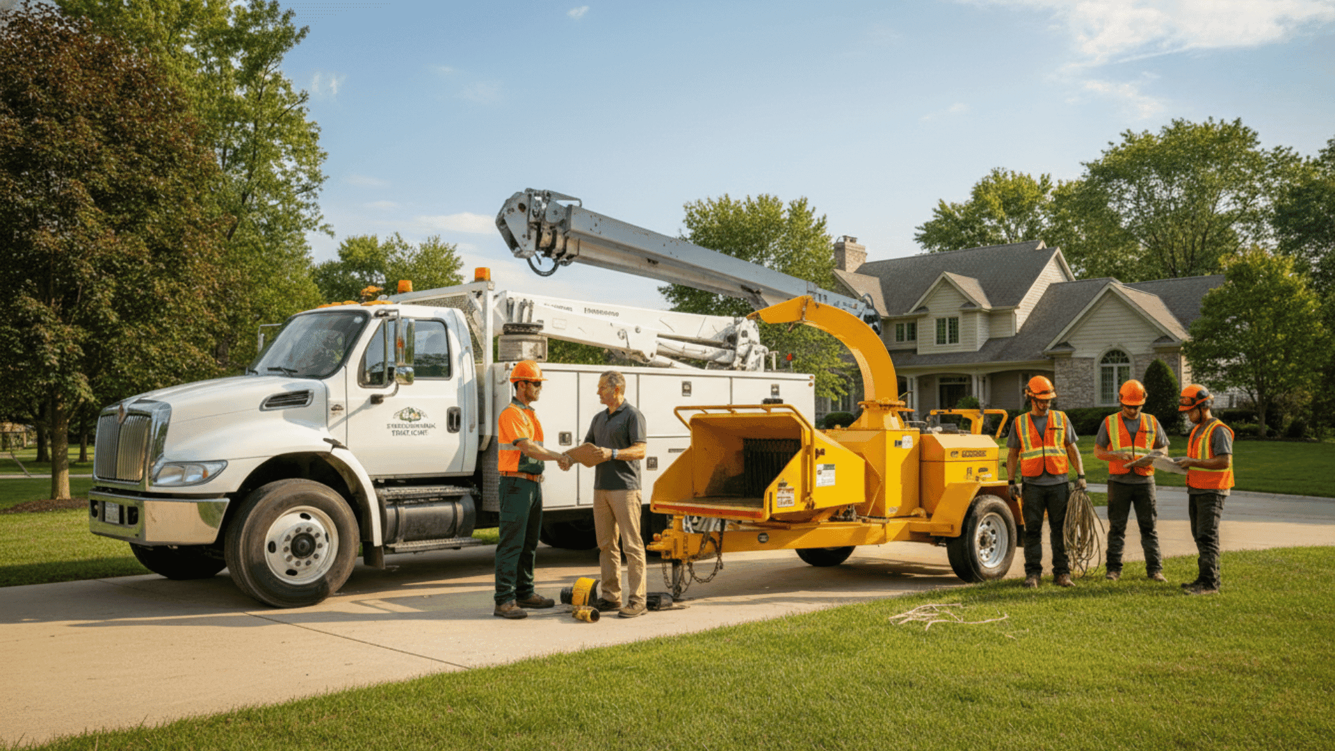 Tree service crew working in Buffalo NY